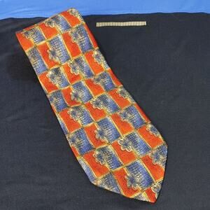Robert Talbot Co Red/Blue Silk Men's Neck Tie OS